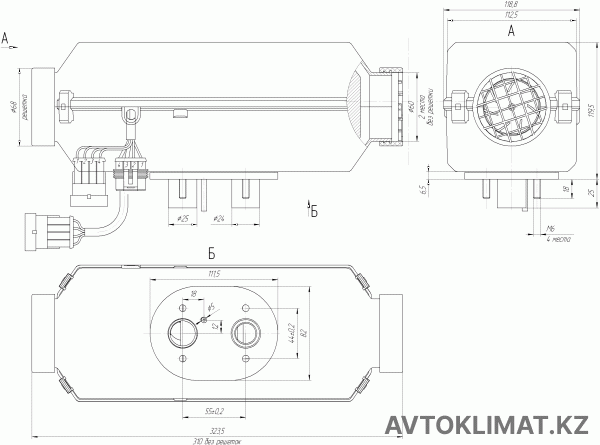 Автономный воздушный отопитель (автономка) ПЛАНАР 2Д-12/24 ( 2 КВТ) (превью 4)